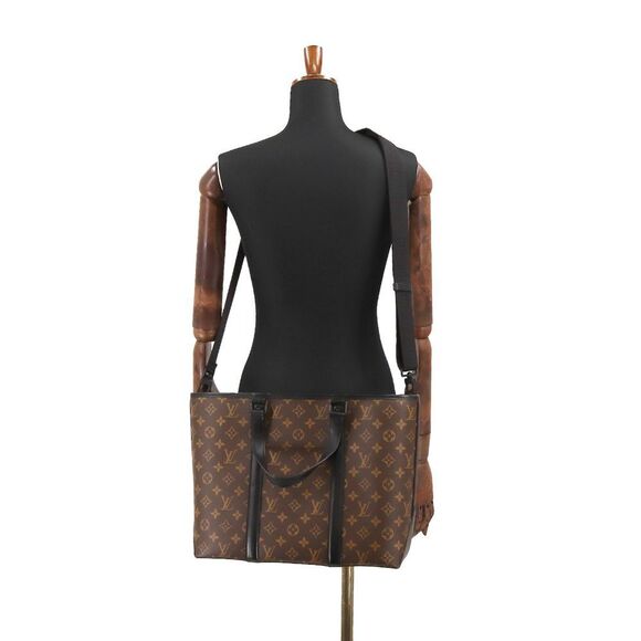 Louis Vuitton Macassar Weekend Tote PM Shoulder Bag Black - Picture 7 of 7